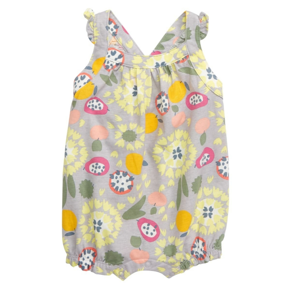 Tea Collection cross-backed romper 3-6 months